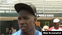 El jardinero central cubano Rusney Castillo.